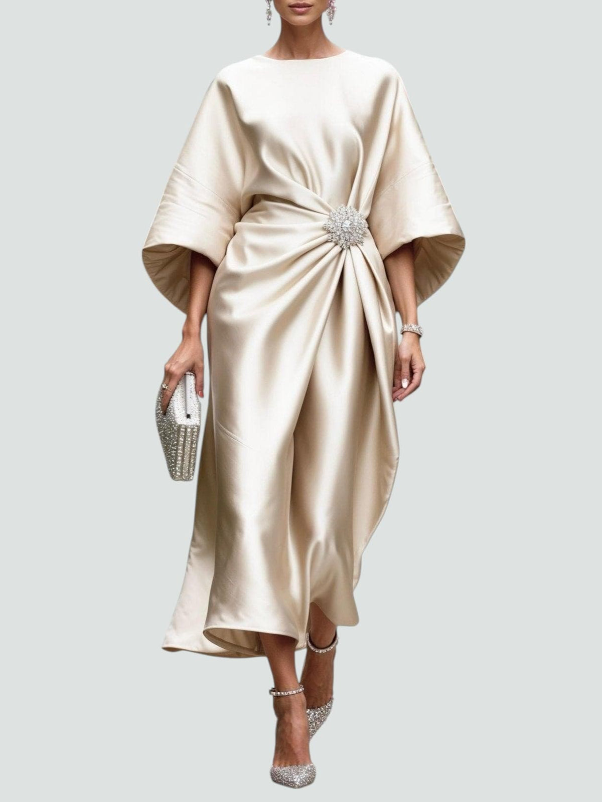 Tricia – Elegant Satin Maxi Dress