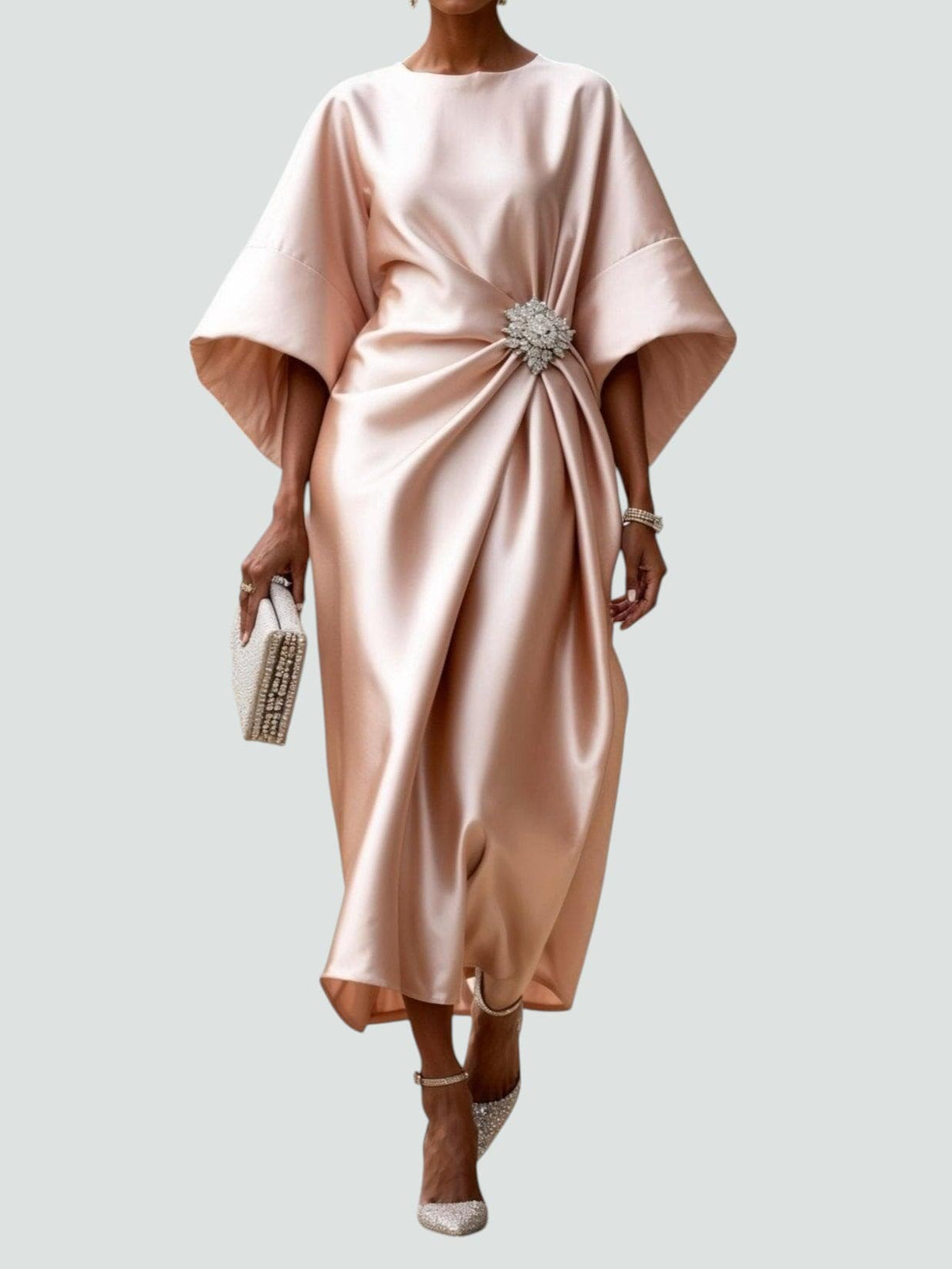 Tricia – Elegant Satin Maxi Dress
