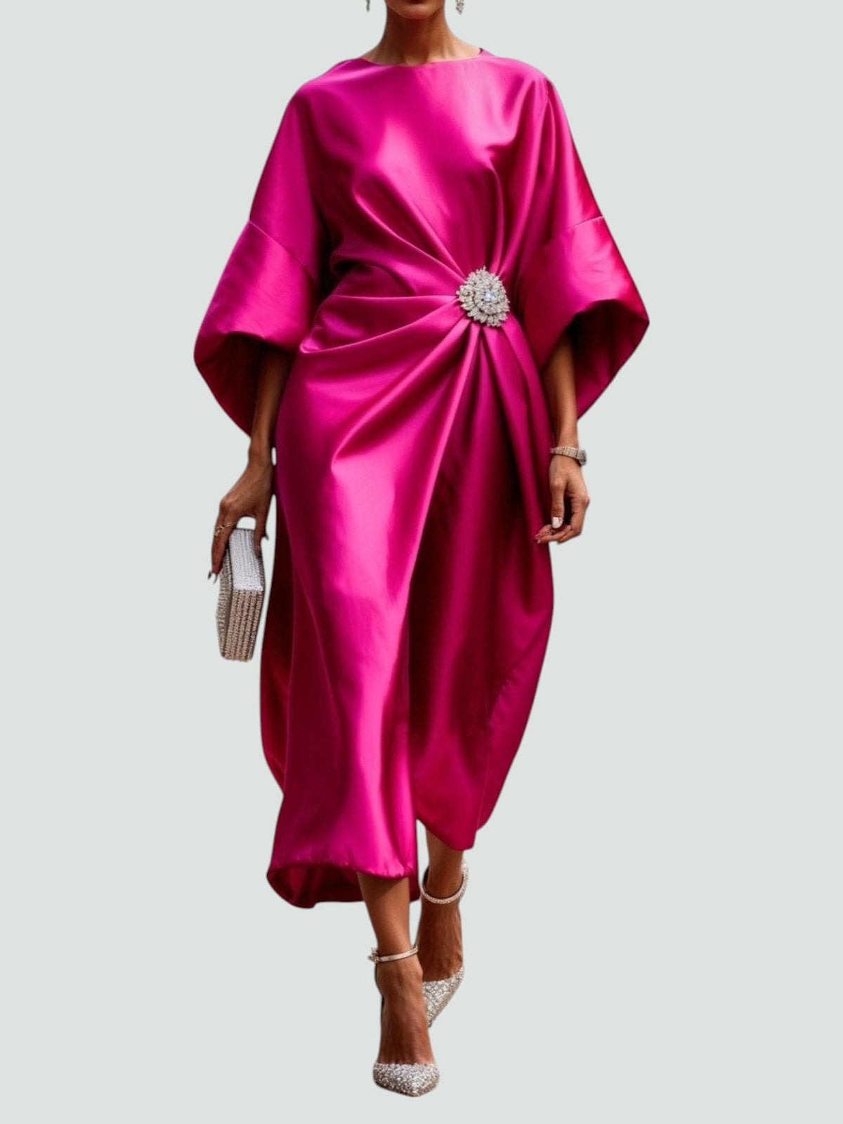 Tricia – Elegant Satin Maxi Dress