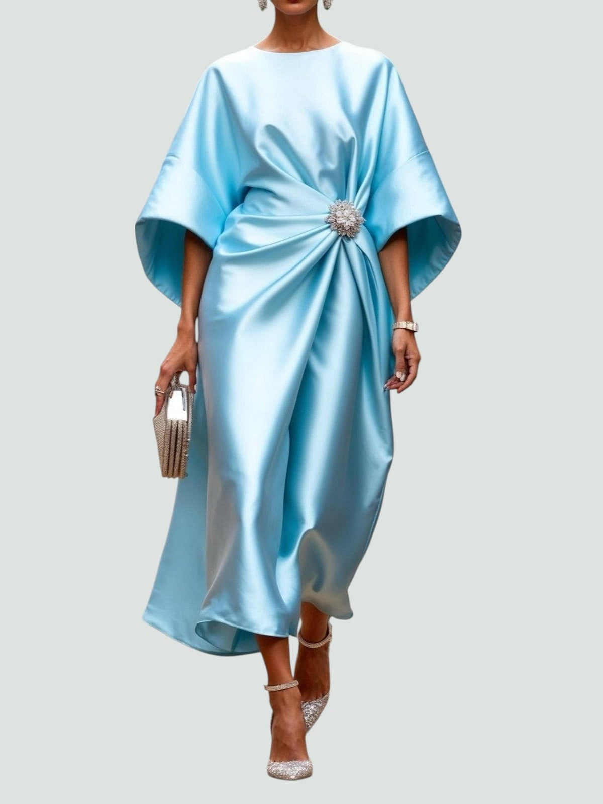 Tricia – Elegant Satin Maxi Dress