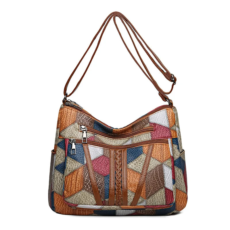 Brielle™ | Patchwork Shoulder Bag