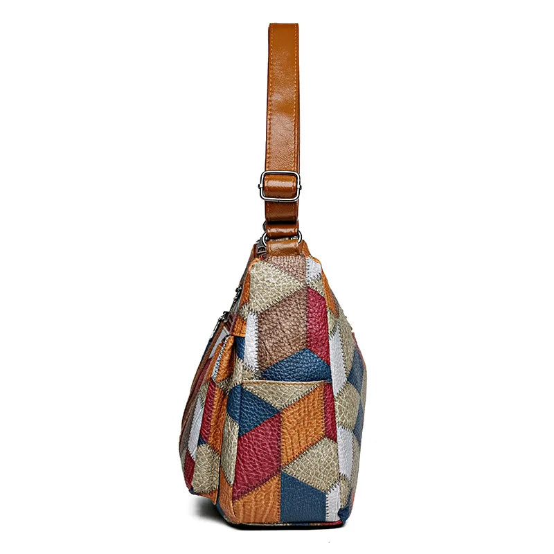 Brielle™ | Patchwork Shoulder Bag