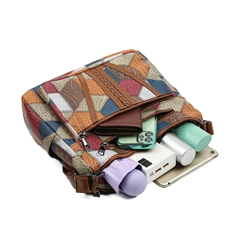 Brielle™ | Patchwork Shoulder Bag
