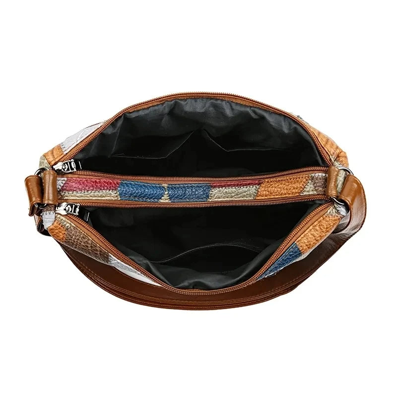 Brielle™ | Patchwork Shoulder Bag