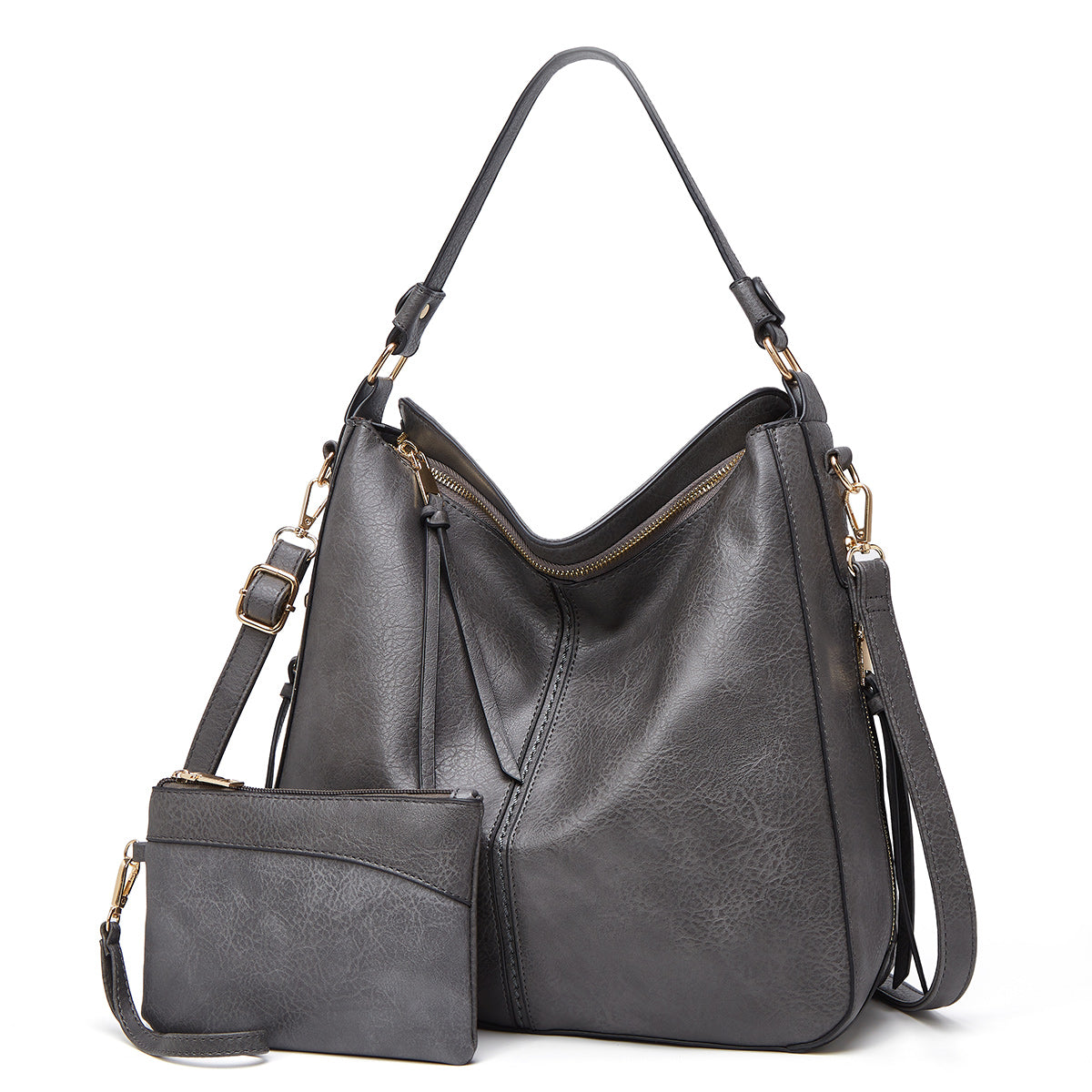 Hannah - Luxury Leather Hobo Anti-Theft Handbag
