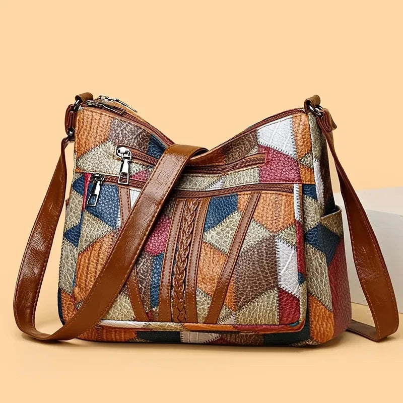 Brielle™ | Patchwork Shoulder Bag