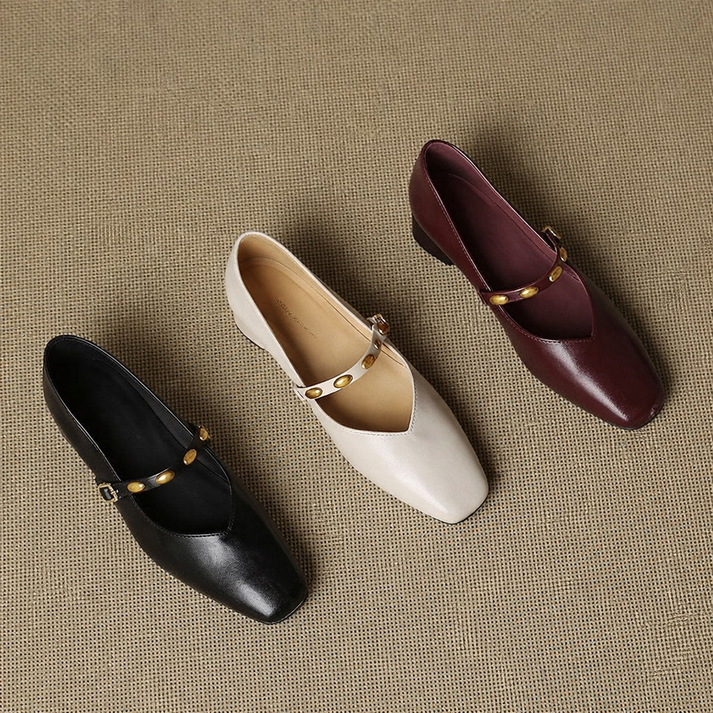 Elodie | Genuine Leather Flats