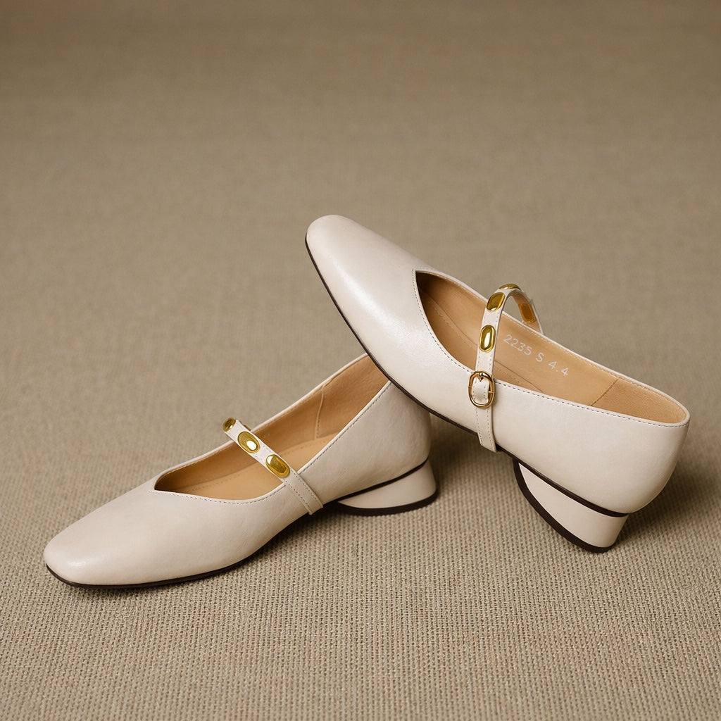 Elodie | Genuine Leather Flats