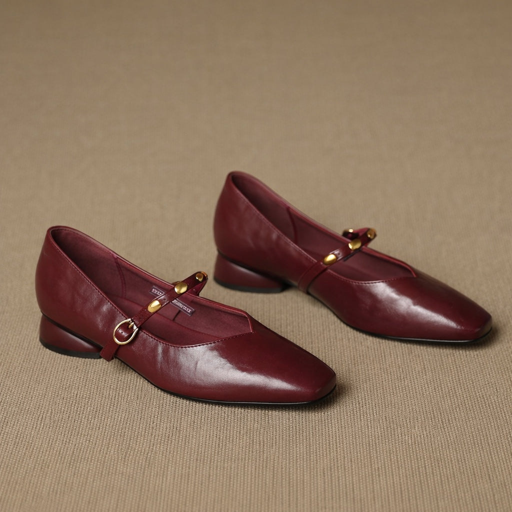 Elodie | Genuine Leather Flats