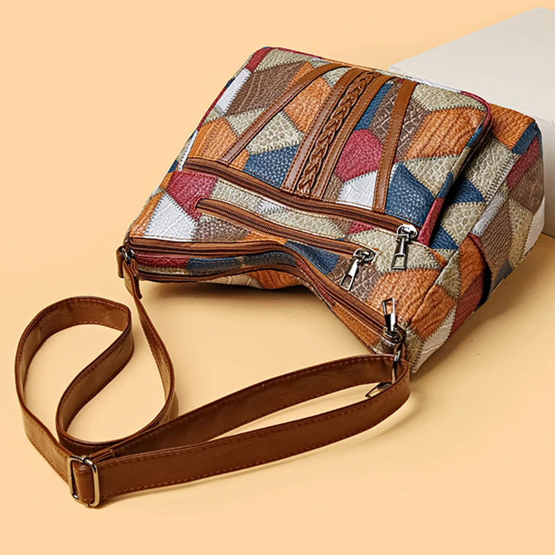 Brielle™ | Patchwork Shoulder Bag