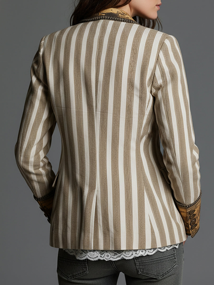Sienna™ | Striped Boho Blazer