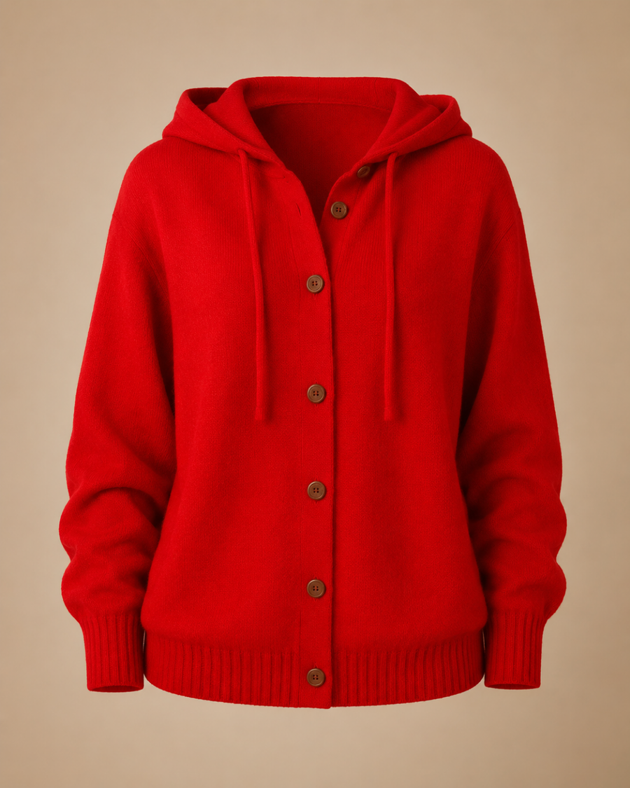 Brenda Cozy Button Cardigan Hoodie