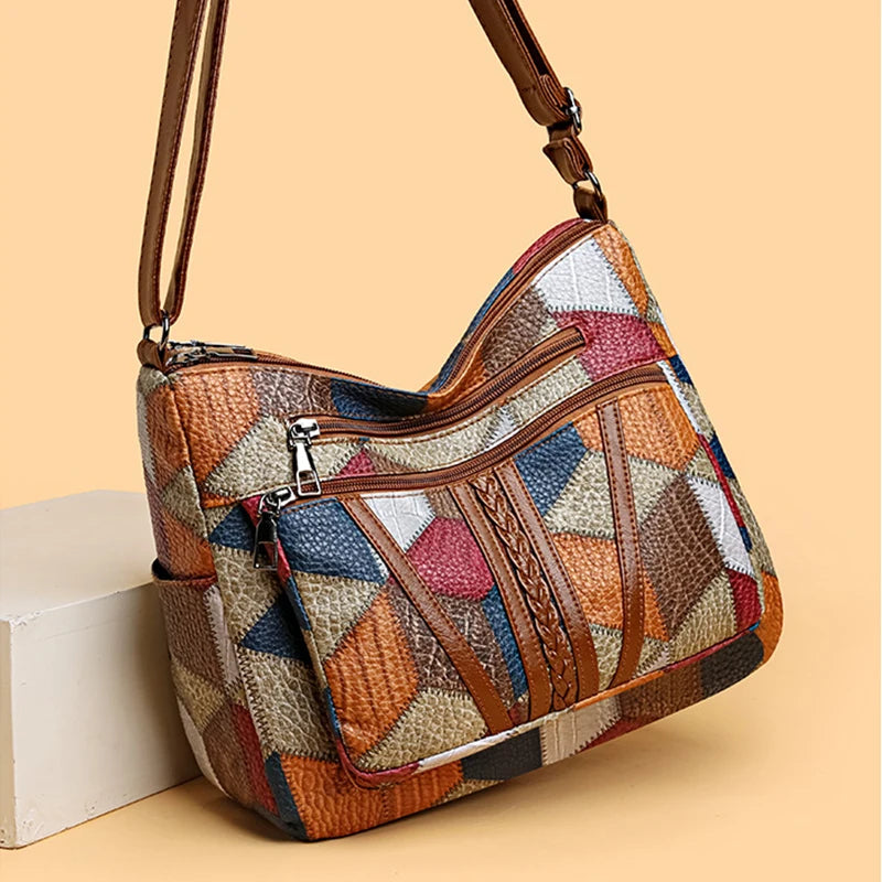 Brielle™ | Patchwork Shoulder Bag