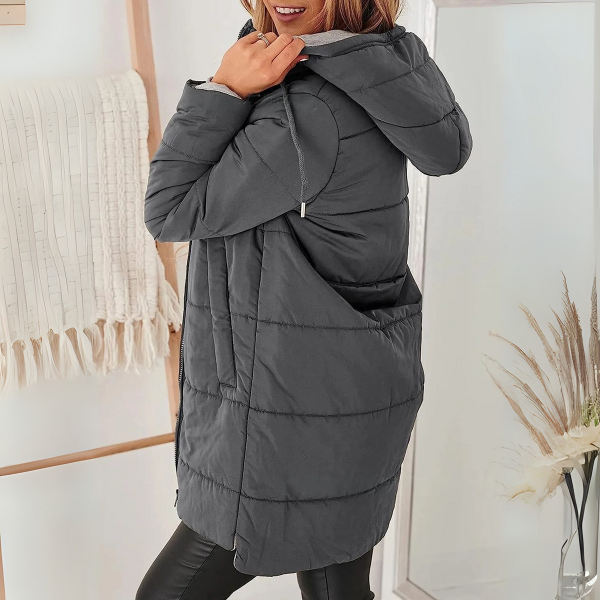 Eula - Casual Hooded Puffer Down Jacket