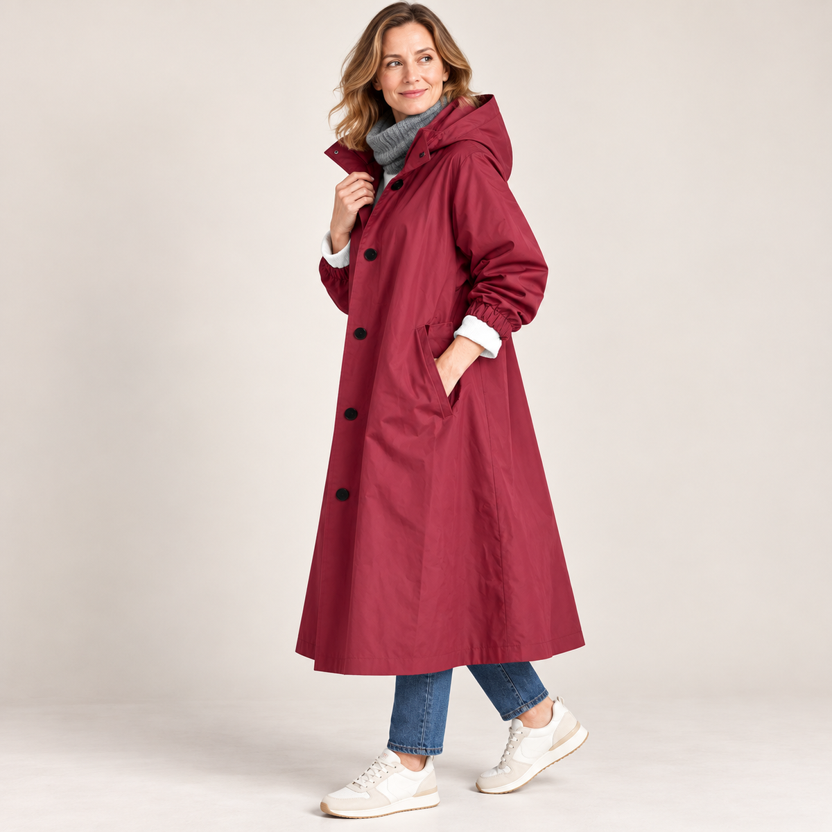 Wendy™ | Long Hooded Trench Coat
