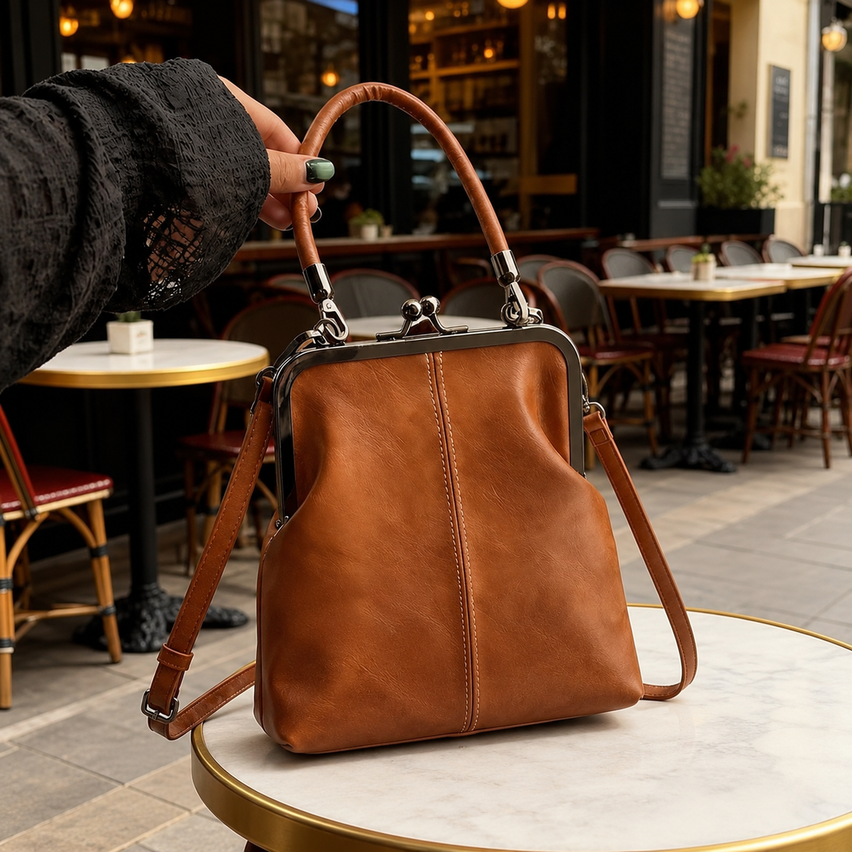 Colette™ | Kiss-Lock Crossbody Bag