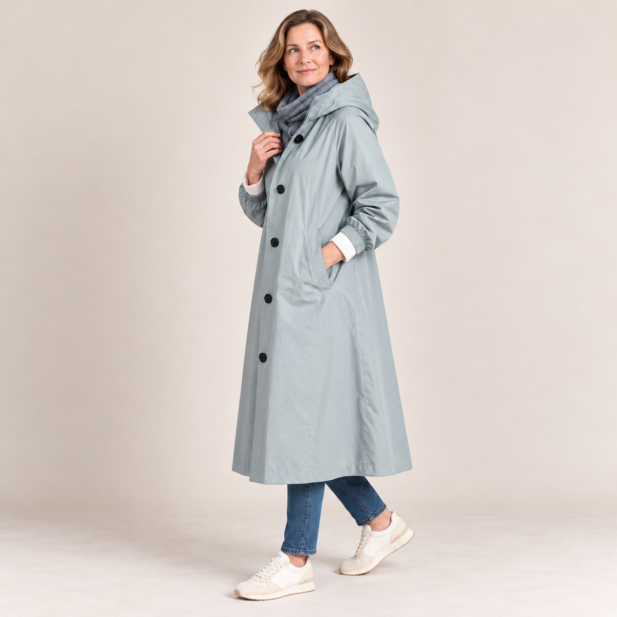 Wendy™ | Long Hooded Trench Coat