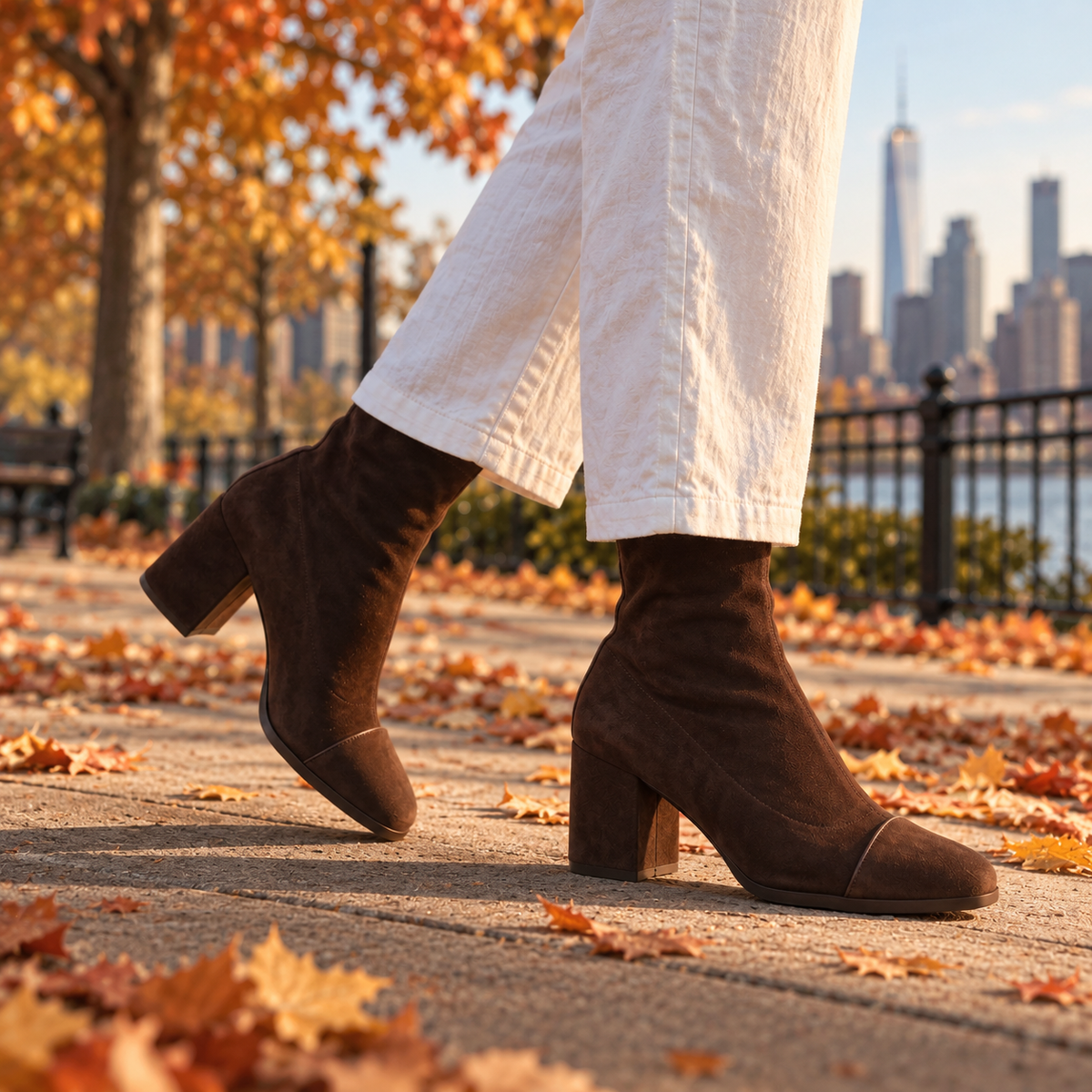 Helen™ | Block Heel Ankle Boots
