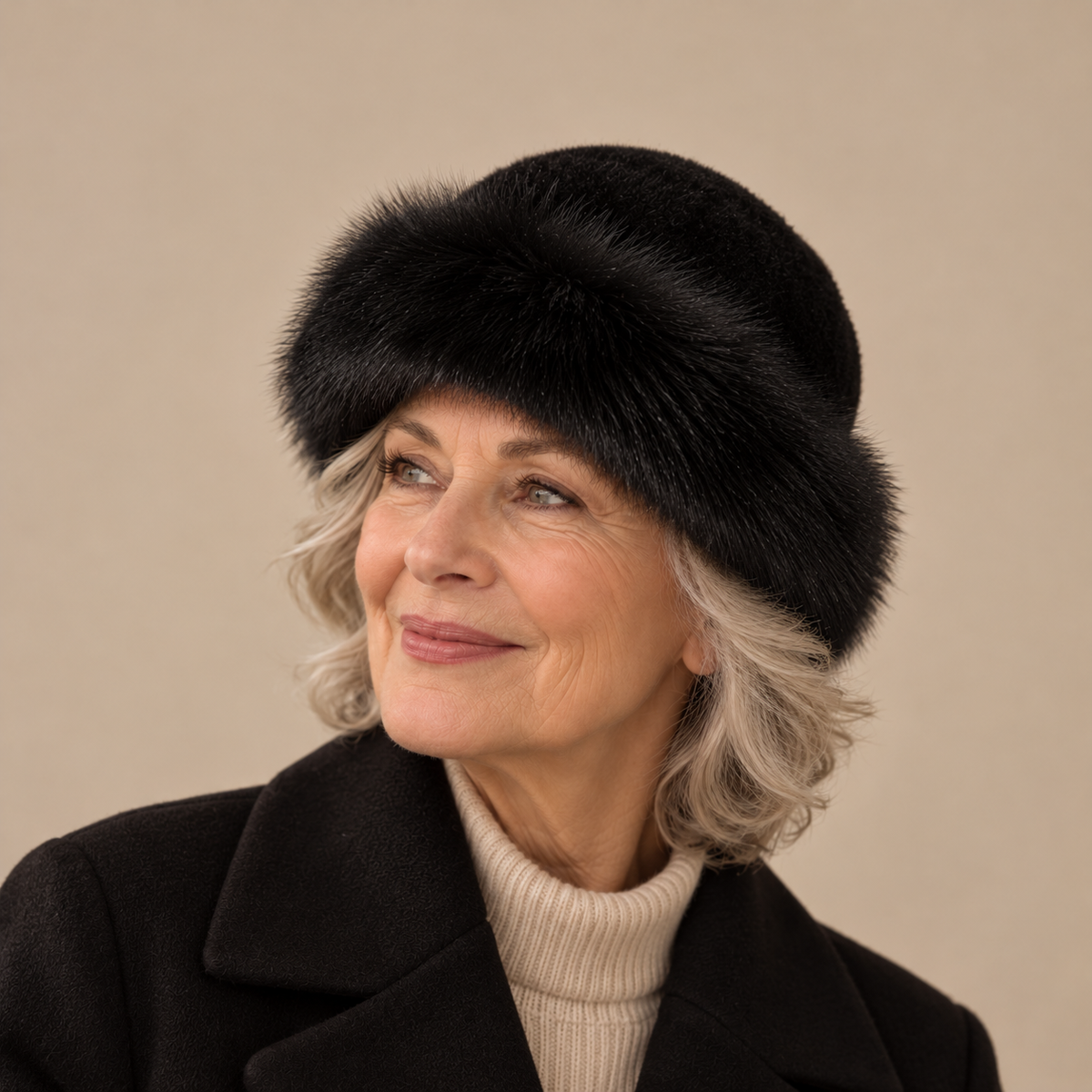 Mongolian-Style Ostrich Feather Hat