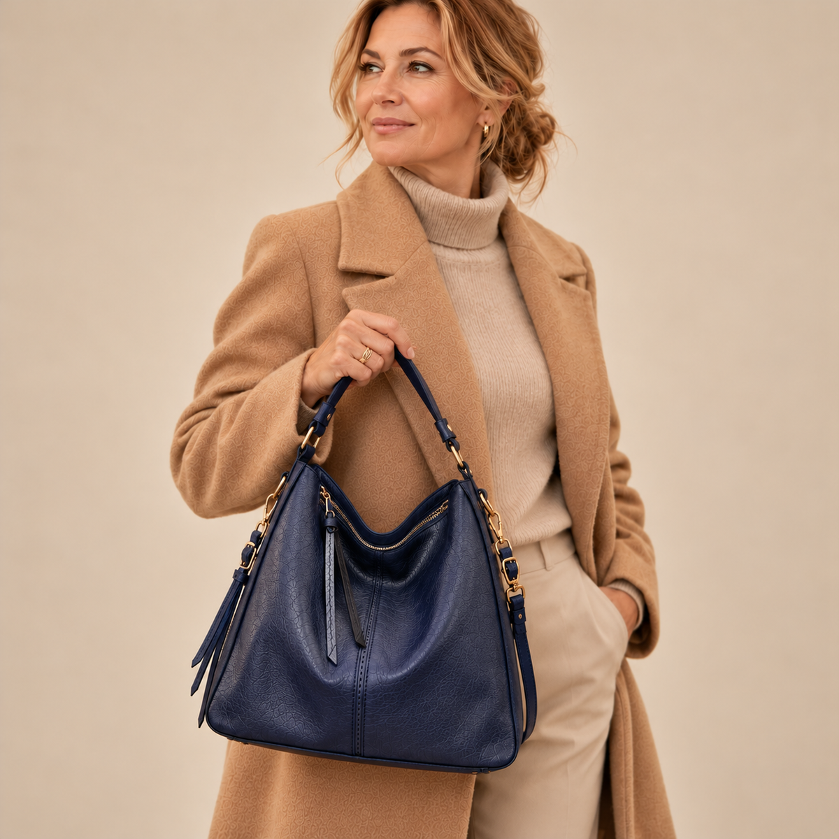 Harper™ | Leather Hobo Bag + Free Pouch Wallet