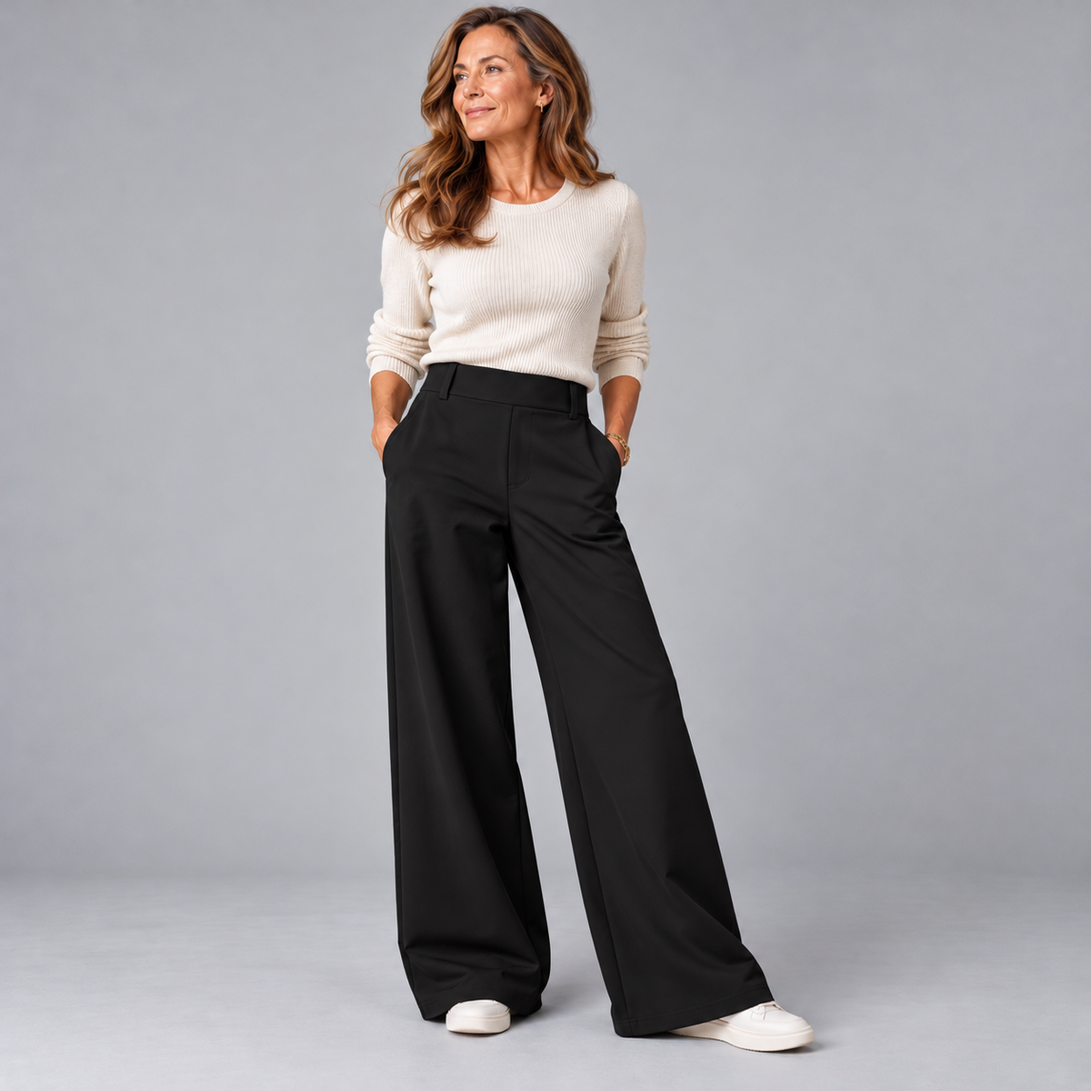 Avery™ | Classic High-Waisted Stretch Pants
