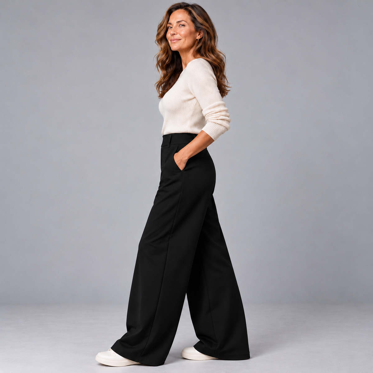 Avery™ | Classic High-Waisted Stretch Pants