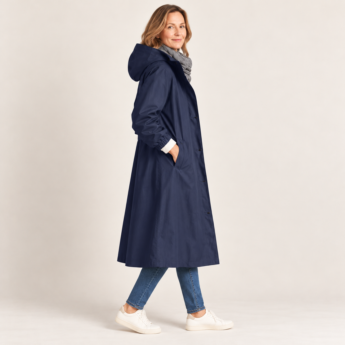 Wendy™ | Long Hooded Trench Coat