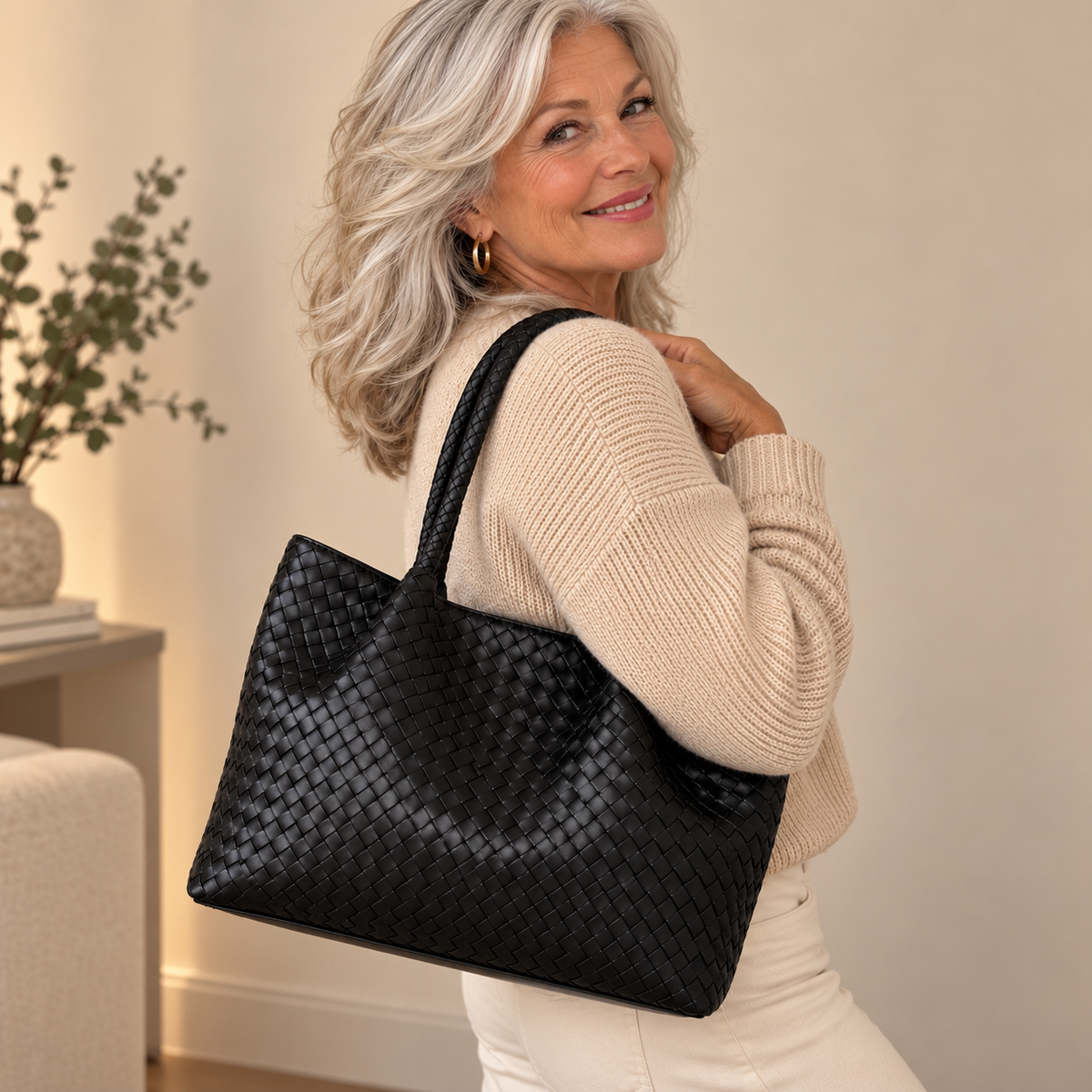 Loretta™ | Classic Woven Tote Bag