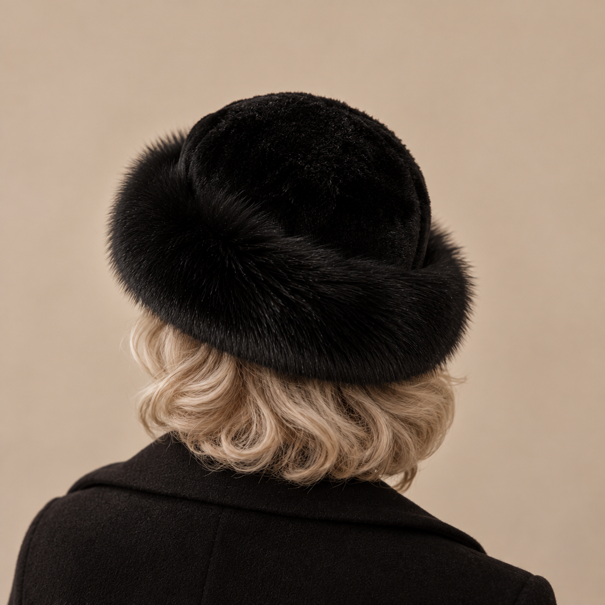 Mongolian-Style Ostrich Feather Hat