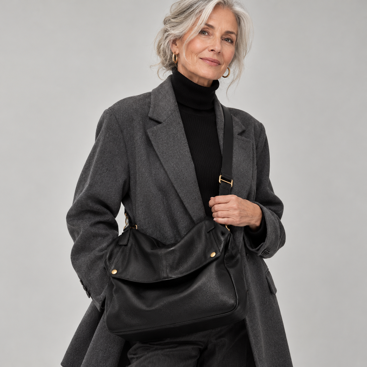 Evelyn™ | Classic Leather Shoulder Bag