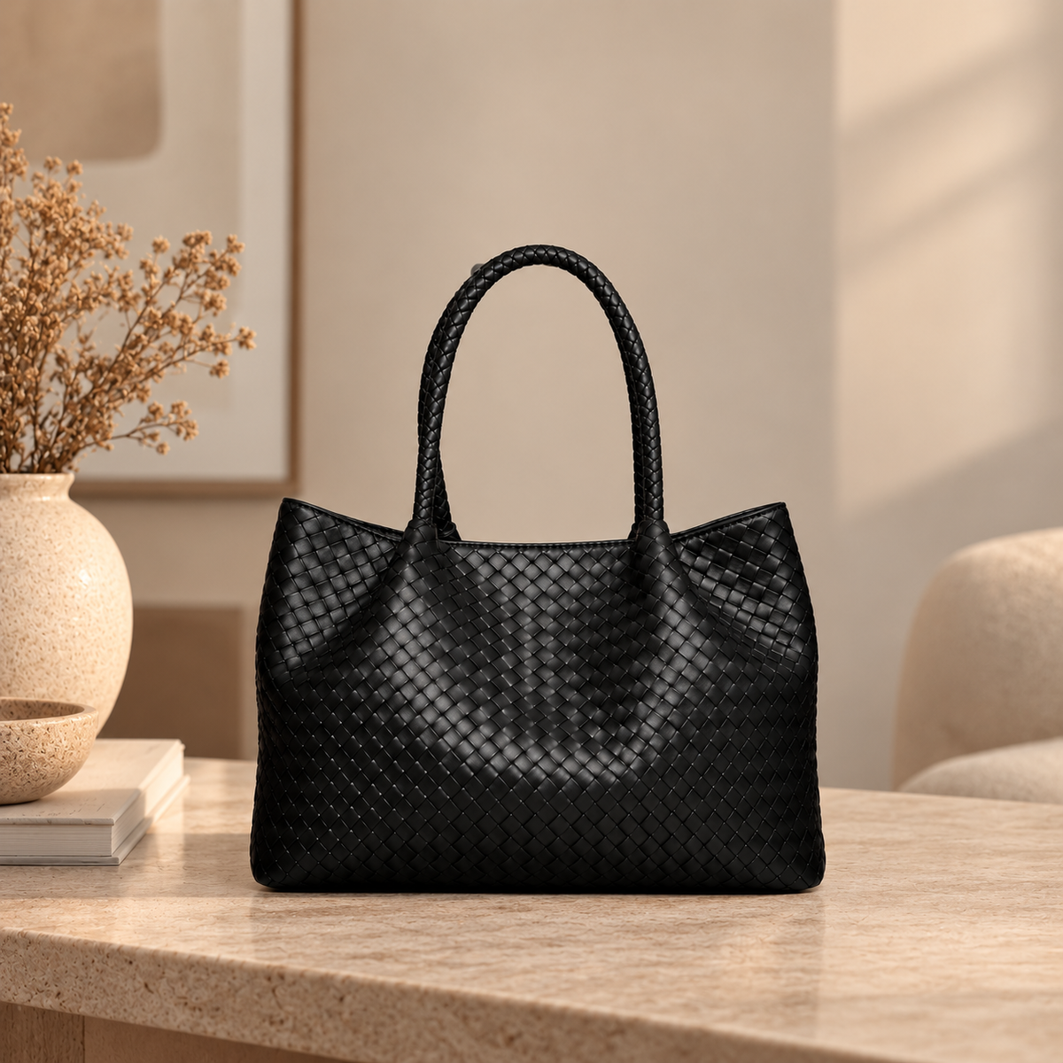 Loretta™ | Classic Woven Tote Bag