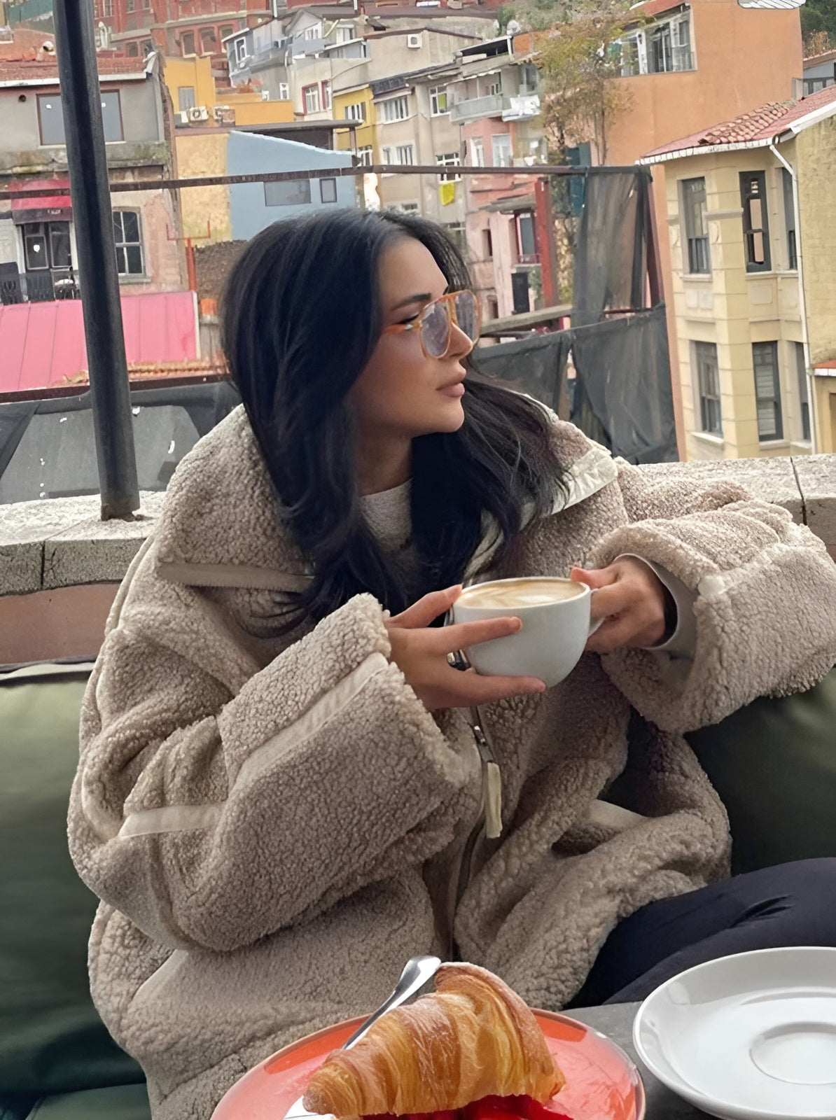 Jacky – Oversized Teddy Fleece Jacket