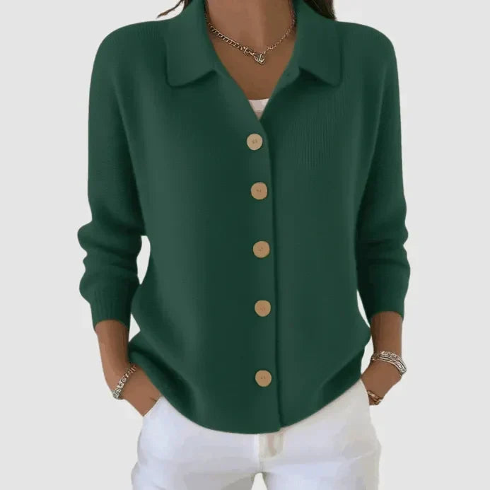Riah Button-Up Knit Cardigan