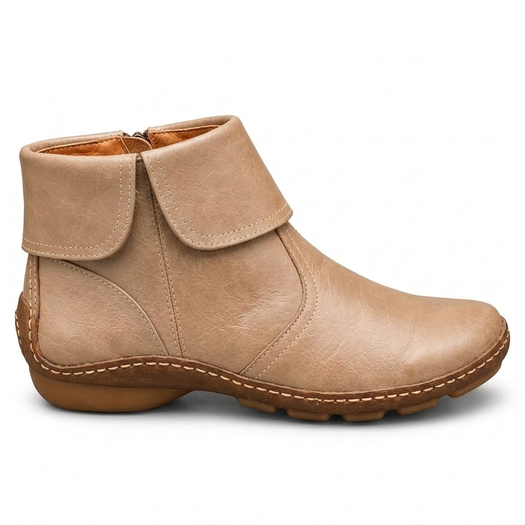 Colette™ | Comfortable Zip-Up Ankle Boots