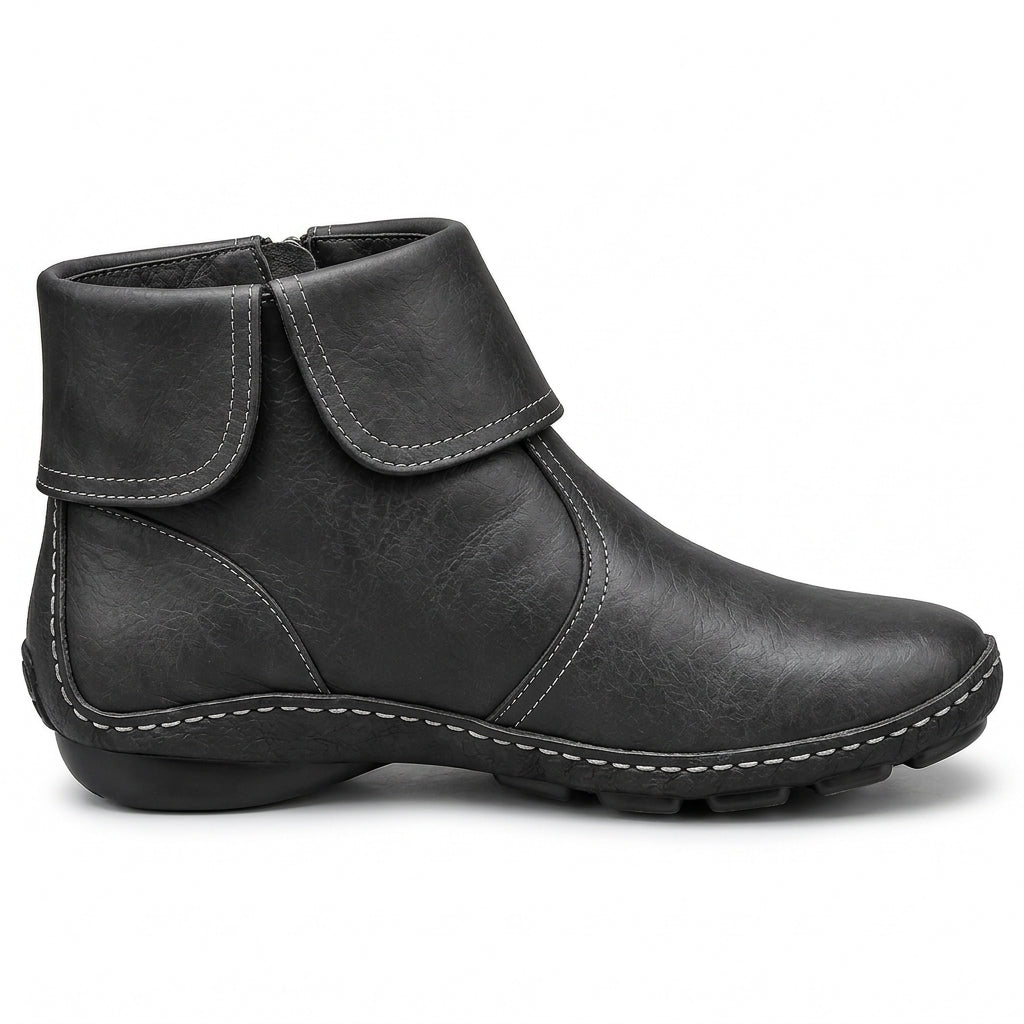 Colette™ | Comfortable Zip-Up Ankle Boots