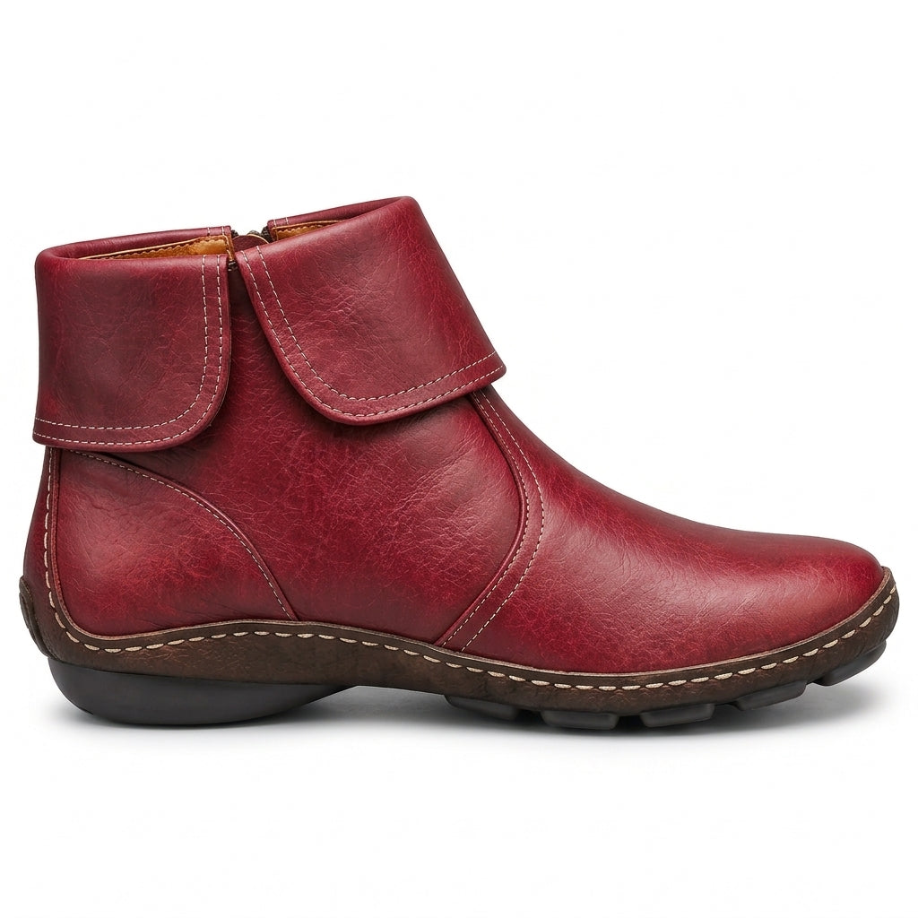 Colette™ | Comfortable Zip-Up Ankle Boots
