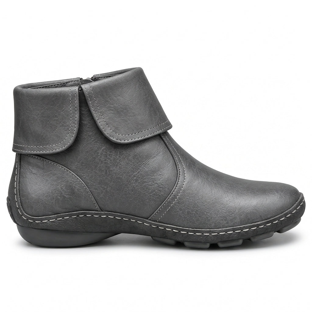 Colette™ | Comfortable Zip-Up Ankle Boots
