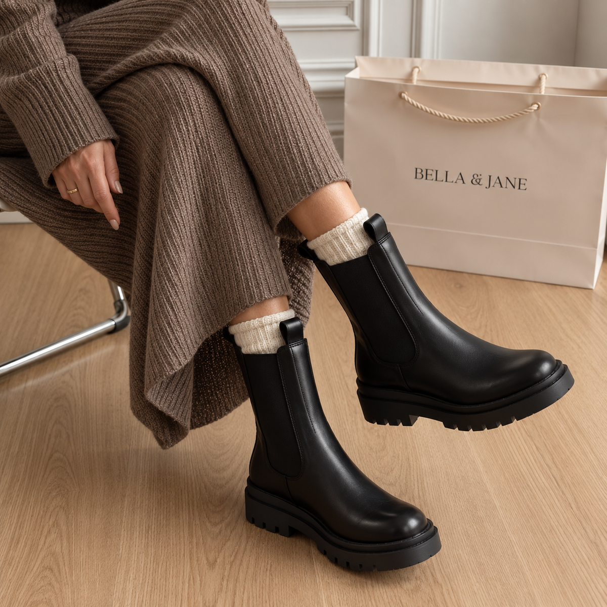 Ophelia™ | Chunky Sole Chelsea Boots