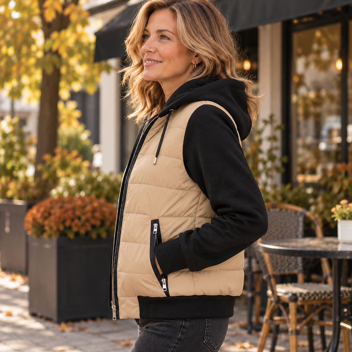 Marlene™ | Color-Block Quilted Jacket