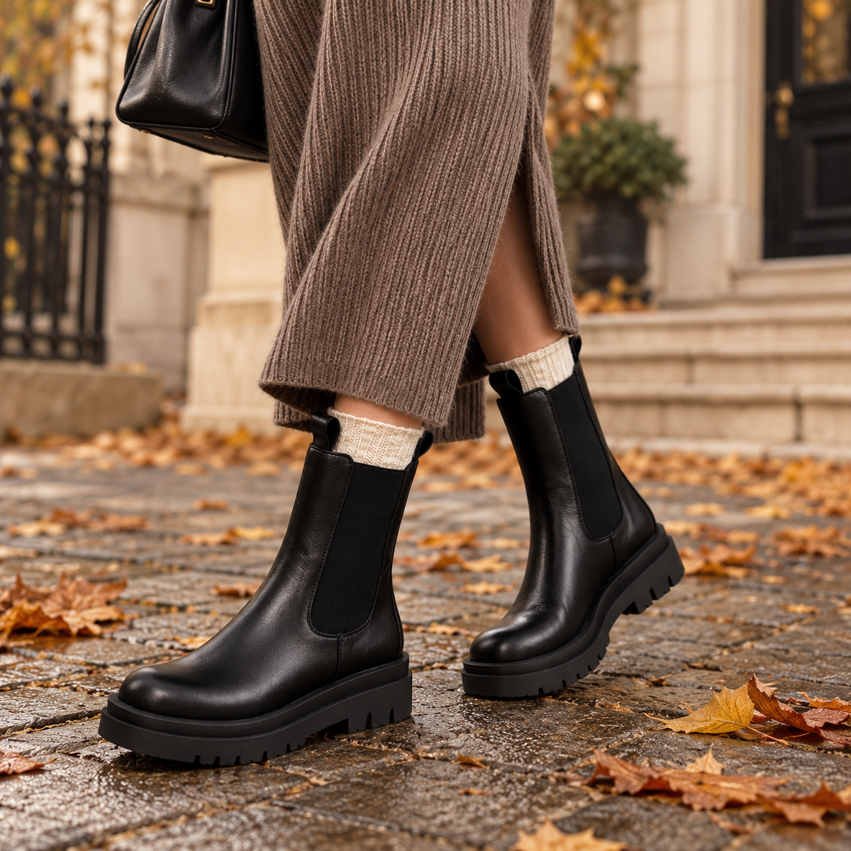 Ophelia™ | Chunky Sole Chelsea Boots