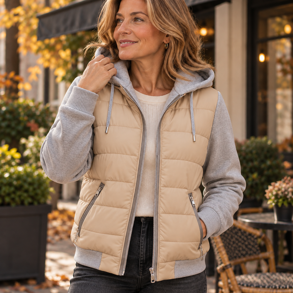 Marlene™ | Color-Block Quilted Jacket