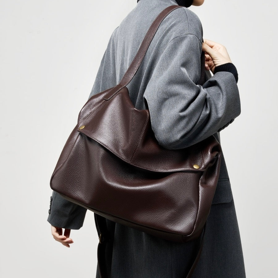 Evelyn™ | Classic Leather Shoulder Bag