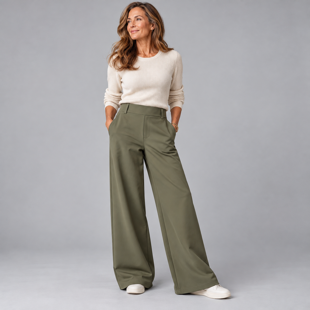 Avery™ | Classic High-Waisted Stretch Pants