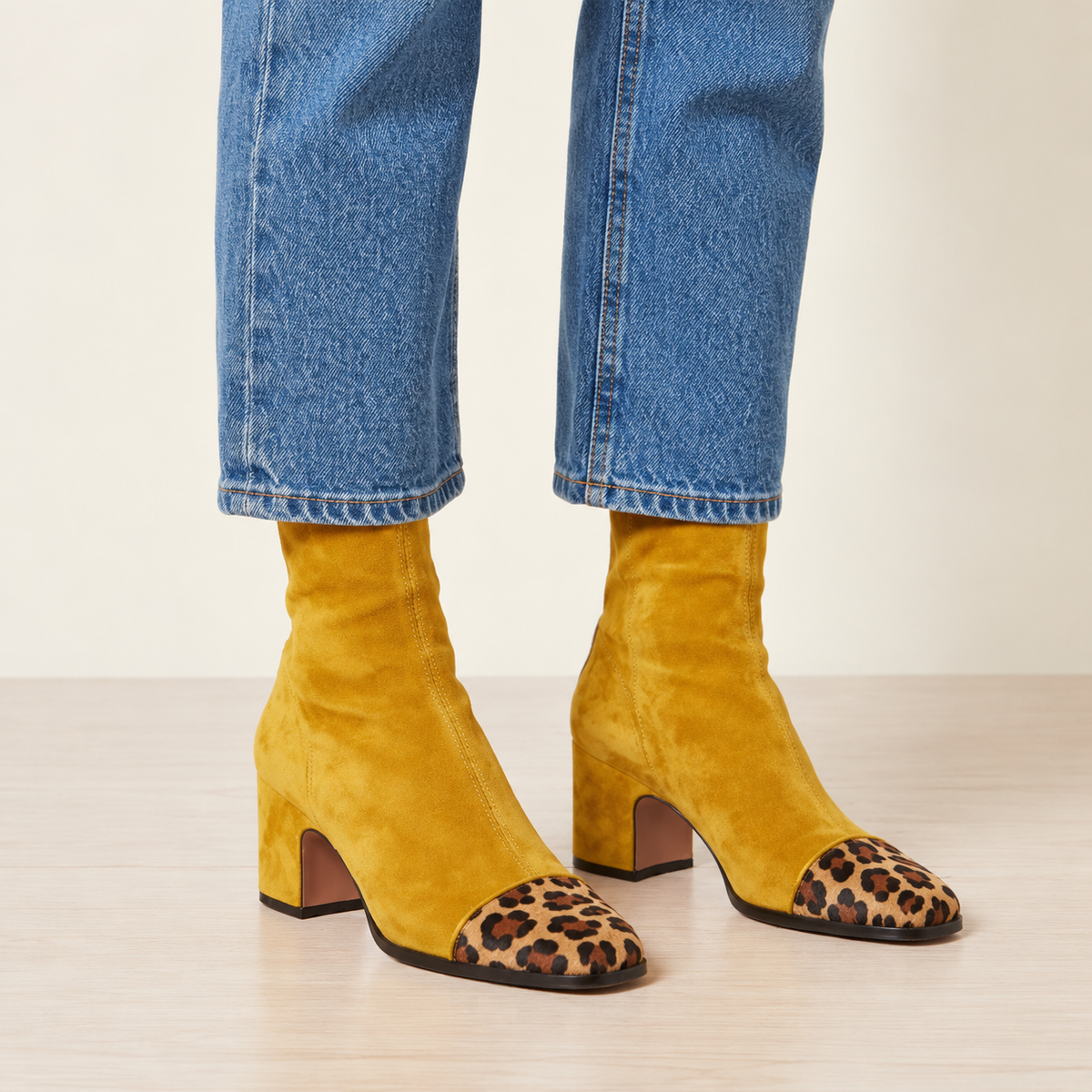 Helen™ | Block Heel Ankle Boots