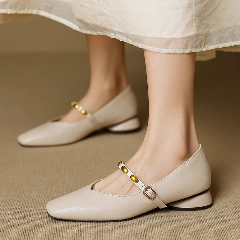 Elodie | Genuine Leather Flats