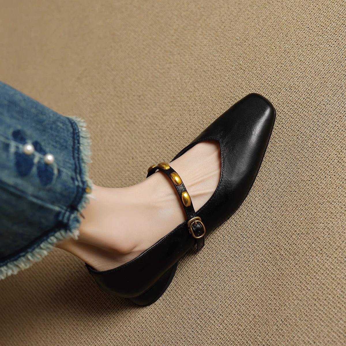 Elodie | Genuine Leather Flats
