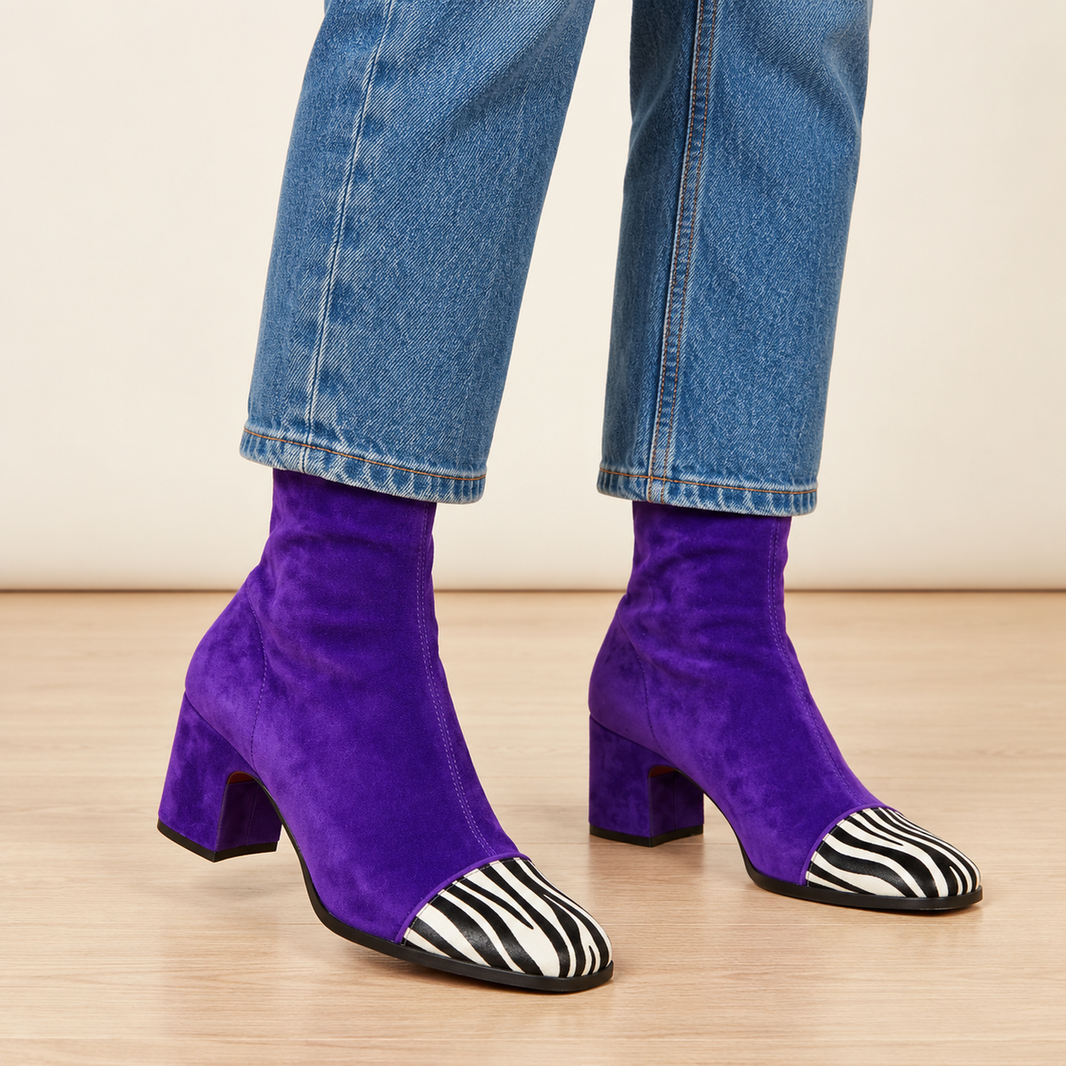 Helen™ | Block Heel Ankle Boots