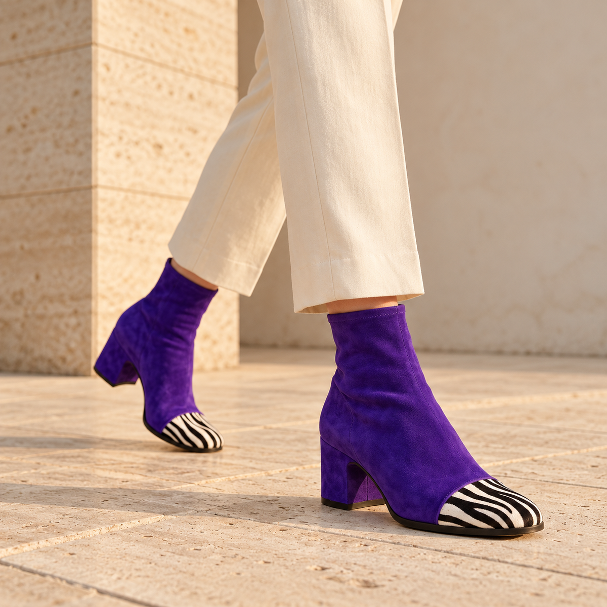 Helen™ | Block Heel Ankle Boots