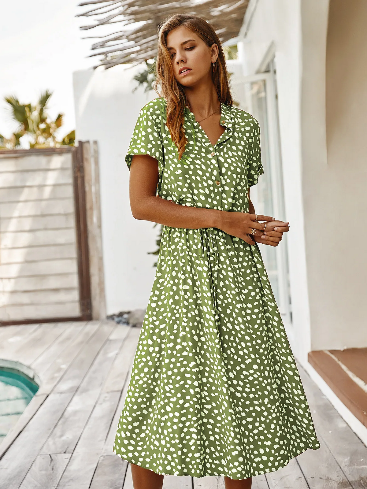 Lena - Shirt-style summer dress