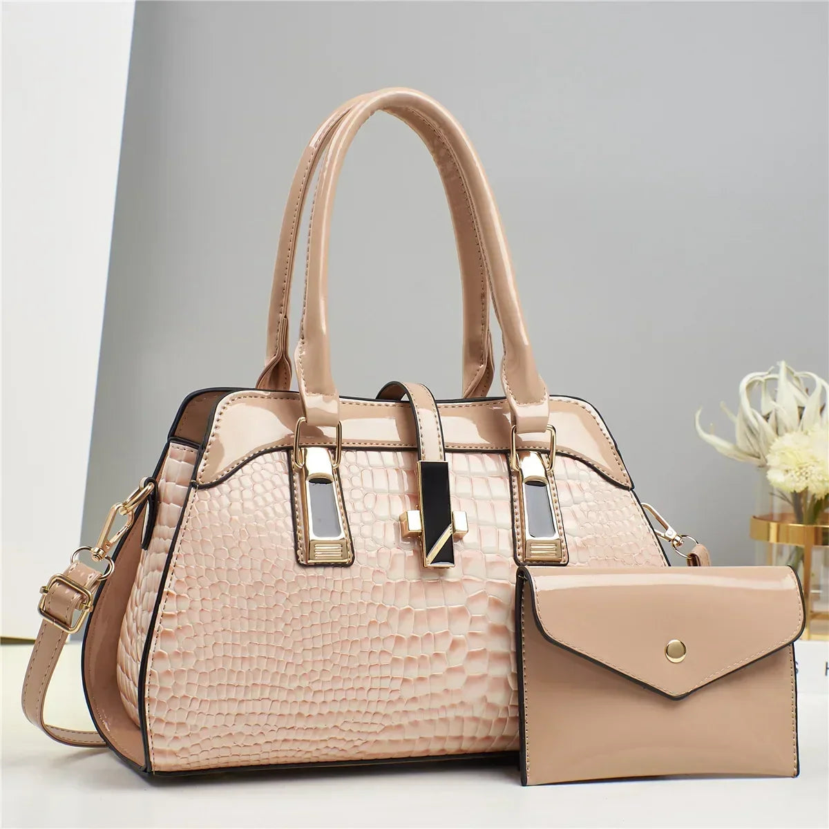 Vian | Leather Bag and Wallet Set